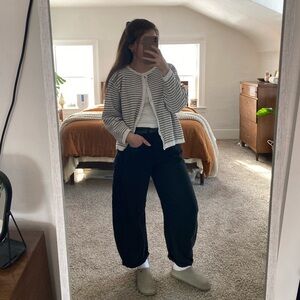 Vintage Elisabeth by Liz Claiborne stripped button down cardigan